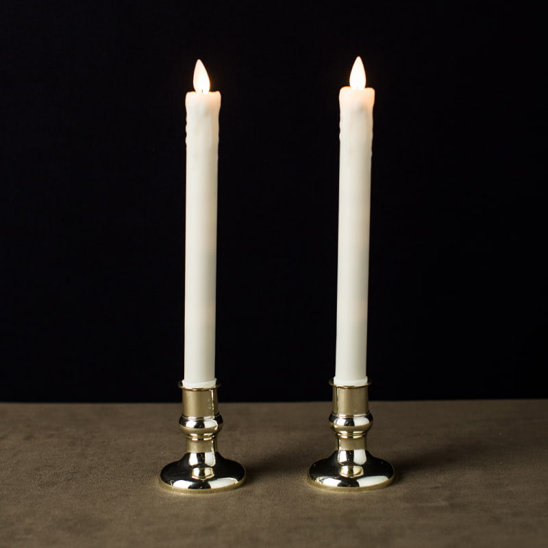 2 Pack dripping Cera Flammifera Taper Candelae