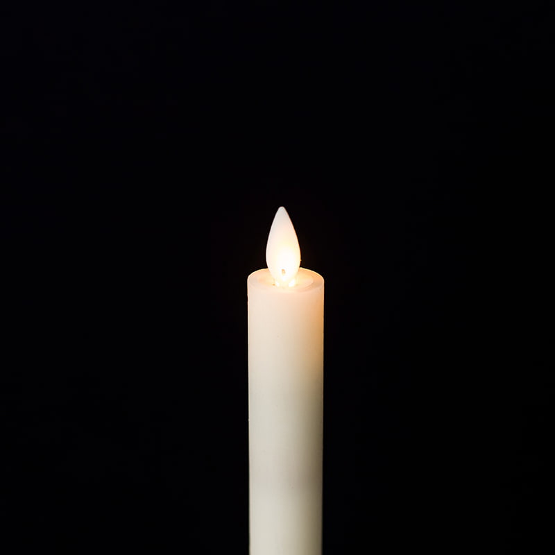 Ebur Flickering Flamless Taper Candles
