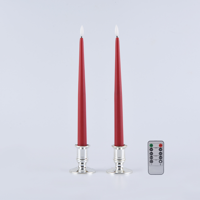 Set in II Flamméless Taper Candelæ cum Remotis