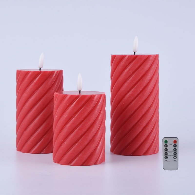 III Pack Red Spiral Flammifera Columna Candelae