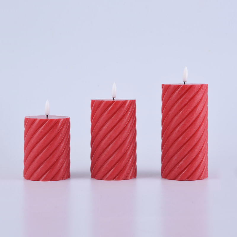 III Pack Red Spiral Flammifera Columna Candelae