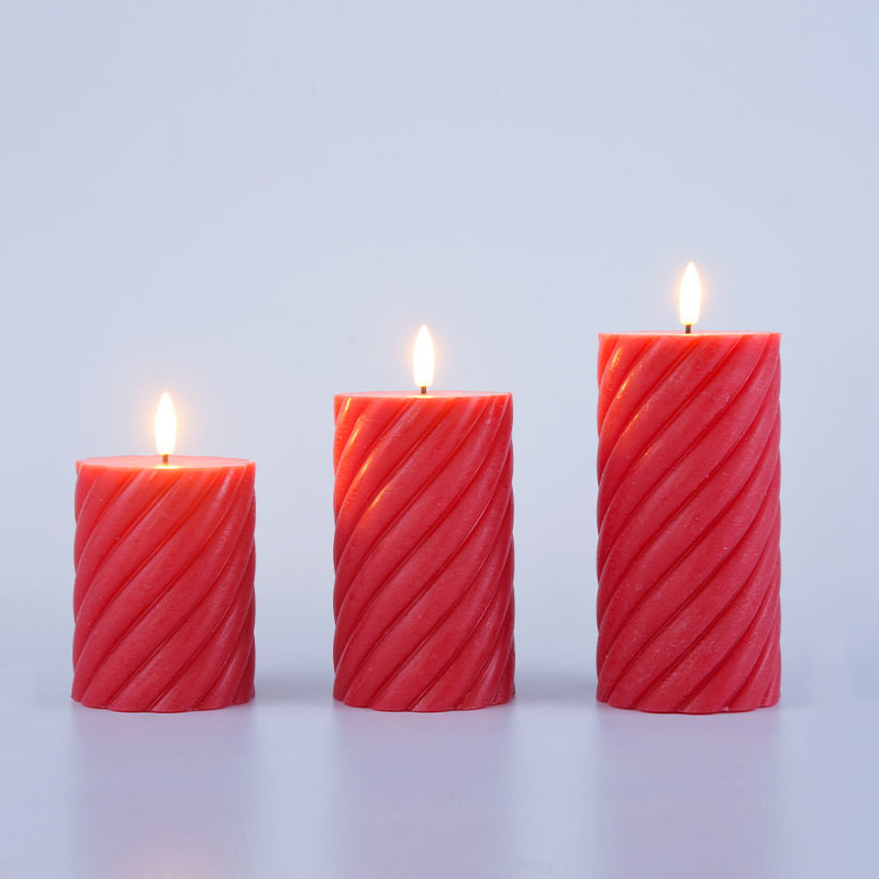 III Pack Red Spiral Flammifera Columna Candelae